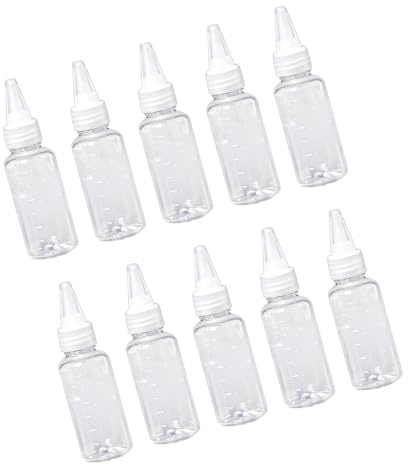 CaeorKvor 10PCS Multipurpose Model Paint Containers with Clear Scale for Accurate Color Creation of Various Volumes Mixing Model Paint Mixing Bottles
