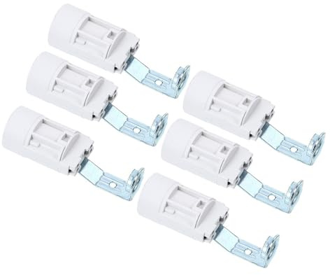 FELTECHELECTR Lot de 6 Douilles à Vis E14 pour Support d'Ampoule Bougie, Kit de Remplacement pour Lampe de Chevet et Lustre, Installation Rapide pour Éclairage Intérieur