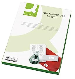 Q-Connect Multipurpose Copier Labels 210x287mm 1 Per Sheet White (500 Pack) KF02247