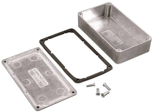 Hammond Electronics 1550WGBK Universalgehäuse, Aluminium, Schwarz, 222 x 146 x 55, 1 Stück