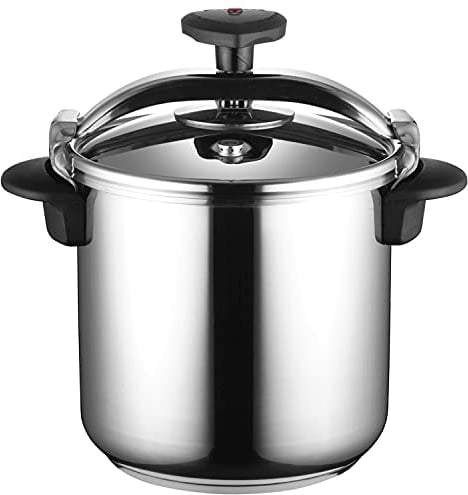 Magefesa Star Recta - Autocuiseur Traditionnel 14L, Acier Inoxydable 18/10, pour Tous Types de Cuisinières, Induction, 3 Systèmes de Sécurité