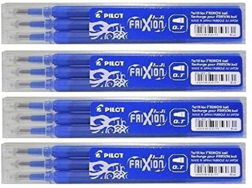 9 x Tintenrollermine, BLS-FR7-S3, 0,4 mm, blau, für Frixion Ball 2260, Set à 3 Stück