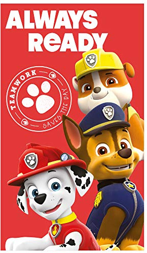 Paw Patrol 046475 Badetuch/Strandtuch 70x120, mehrfarbig, 265 g