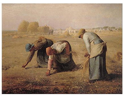 Bilderdepot24 Kunstdruck Poster - Jean-François Millet Die Aehrenleserinnen 80x60 cm ca. A1 - Alte Meister Bild ohne Rahmen