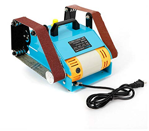 DIFU Ponceuse à bande 950 W - Double ponceuse électrique - Pour dérouiller et polir