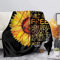 SEANATIVE Modische Sonnenblume, luxuriöse Flanelldecke, Winter, dicke Decke, super weiche Decke, Bett, warme Decke, Couch-Decken für Kinder und Frauen, XL