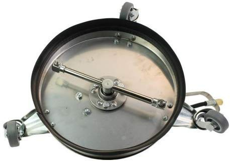 CONTRALMO CFR300 Profi Edelstahl Flächenreiniger | Pressure Washer | 150 Bar | mobiler Reinigung | Terrassenreiniger | Steinreiniger | Betonreiniger | Universal-Reiniger | mit Adapter für Karcher