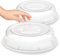 Tapa microondas Hausfelder - juego de 2 tapas de microondas estándar ø 26,5 x 6 cm - protector microondas