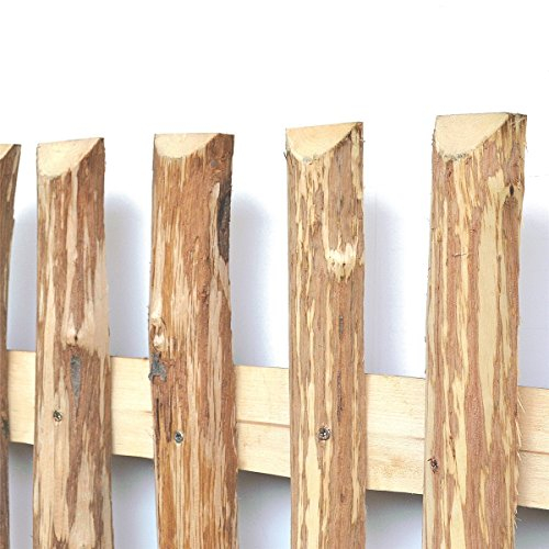 BooGardi Zaunlatten aus Haselnuss · 24 Größen · Zaunbretter 7-9 cm x 150cm · Holzlatten zum Selbstbauen von Holzzaun Lattenzaun Staketenzaun