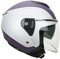 CGM Casco demi jet, 125G VIPER BICO, Viola Bianco opaco, S (55-56cm)
