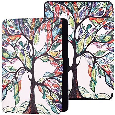 Étui pliable léger en cuir synthétique étanche pour Kindle Paperwhite 5 11e génération pour liseuse Amazon Kindle Paperwhite 2021 6,8