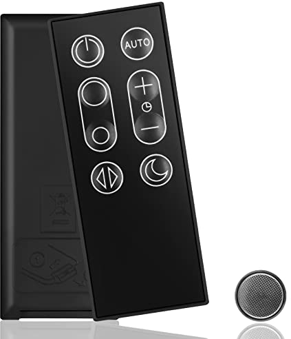 967400-01 Replacement Remote Control for Dyson Pure Cool Link DP01 DP03 TP02 TP03 Purifying Fan (with Magnetic/Black),Compatible with Dyson Fan Remote Replacement