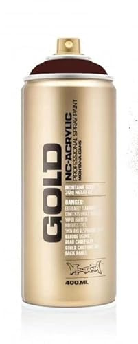 Montana Gold - Acrylic Spray Paint (Black Red G3080) Semi Gloss - All Purpose for Wood, Metal, Concrete, Glass and DIY 400ml Can