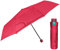 Taschenschirm Damen Rot Kompakt - Farbige Regenschirm Faltbar Windfest Stabil mit Manueller Öffnung - Kleiner Schirm Minischirm Sturmfest für Mädchen Jungen - Durchmesser 97 cm (Granatapfel Rot)
