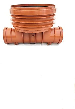 KG Schachtboden DN400 DN110 DN125 DN160 gerade Abwasserschacht Kontrollschacht Zulauf Ablauf Steigrohr Deckel (Anschluss gerade DN160)