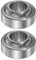 sourcing map 2Stk GEG17C Sphärisch Schlicht Lager 17mmx35mmx20mm Versiegelt Sphärisch Radiales Kugellager