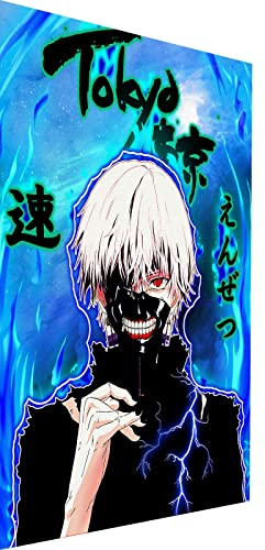 Magic Canvas Art Tokyo Ghoul Ken Anime Leinwandbild 1- teilig Hochwertiger Kunstdruck Wandbilder – B8405, Material: Poster ungerahmt, Größe: 60 x 40 cm