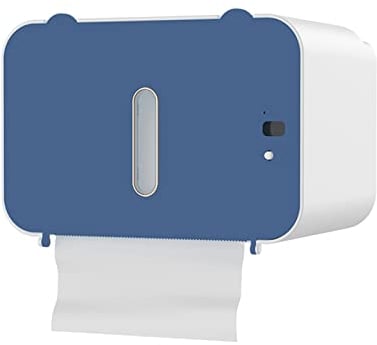 Papierhandtuchspender,Elektrischer Handtuchspender mit Sensor, Sensorspender für Rollenhandtücher, Berührungsloser Papierhandtücher Spender,Wandmontierter Papierspender für Küche,Badezimmer (Blau)