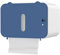 Papierhandtuchspender,Elektrischer Handtuchspender mit Sensor, Sensorspender für Rollenhandtücher, Berührungsloser Papierhandtücher Spender,Wandmontierter Papierspender für Küche,Badezimmer (Blau)