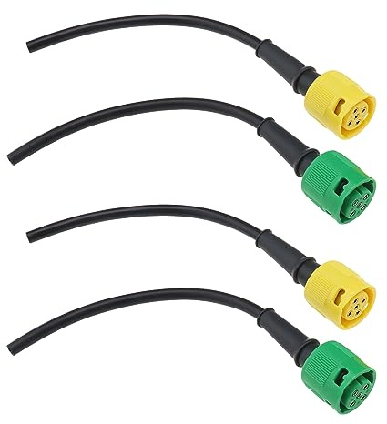 Set di 4 cavi a 5 poli per rimorchio, per rimorchio, barca, roulotte, camion