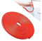 CGEAMDY Protection Portiere Voiture, Joint Caoutchouc de Protection Automobile, Protecteurs de Bords en Aluminium pour Portes de Voiture, Universel Accessoires d'extérieur de Véhicule (Rouge/5M)