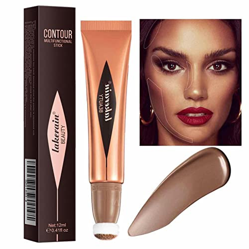 Flüssiges Rouge für die Wangen - -Highlighter-Make-up- und Rougestift - Leichter Contouring Rouge-Highlighter-Make-up-Stift Atmungsaktives Gefühl, schimmernde Farbe, natürliches Voihamy
