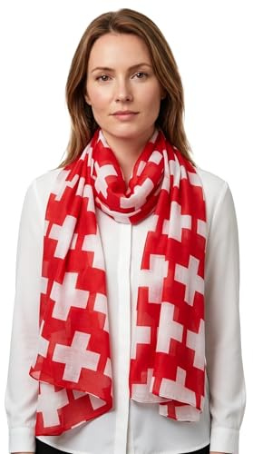 Lina & Lily Damen Schal Tuch mit Flaggen