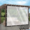 JIwqDY Wasserdicht Plane Transparent mit Ösen Regenschutz Abdeckplane Reißfeste PE Abdeckung für Pavillons, Pavillon, Balkon (Color : Clear, Size : 8'x8'(2.5x2.5m))