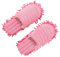 PartyKindom 1 Paar Staubtücher Hausschuhe Reinigen Bodenwischer Schuhe Mop Hausschuhe Pantoffel Reinigen Hara Bodenwischer Mop Slipper Reinigen Bodenwischer Lazy Slippers Wischmop Fein Damen