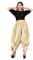 MEEK MERCERY BY KF Bauchtanz-Haremshose für Damen, Boohoo Alladin, breit, S10, beige, XXL / 26L