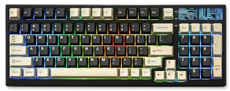 YUNZII YZ98 Gasket Mechanical Keyboard 99 Tasten Hot-Swap BT5.0/2.4G/USB-C Wireless Gaming Keyboard NKRO 98% Layout mit RGB LED Hintergrundbeleuchtung für Linux/Win/Mac(Milk Switch,Schwarz)