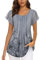 Ladies Shirts and Blouses, Summer Tops for Women UK Plus Size Womens Tunic Tops Short Sleeve Blouse Womens Floral Tops Evening Tops for Women UK Cap Sleeve Tunic Tops for Womens