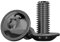 Drenky Linsenkopfschraube mit Flansch 20 Stück M6x20mm Schrauben Torx ISO 7380-2 Schrauben Schwarz Flanschschrauben Rostfrei Edelstahl A2 V2A Maschinenschrauben Gewindeschrauben Vollgewinde