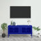Mobile TV blu navy, 105 x 35 x 50 cm, in acciaio, 336235