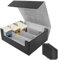 PRZRAO Karten Box für 1800+ Karten, Sammelkarten Box mit 10 Kartenteiler, Sammelkarten-Aufbewahrungsboxen, PU Leder Commander Gathering Deck Box, Karten Aufbewahrungsbox für Sportkarten,TCG,MTG,PTCG