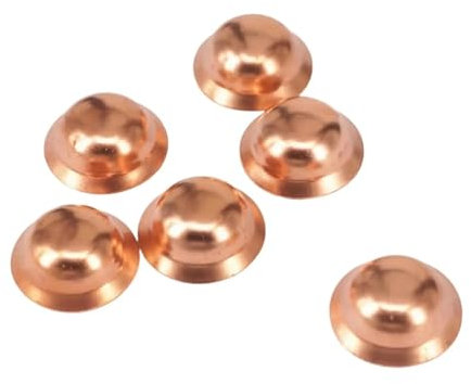 HUJWLBWF 10pcs Pure Copper Flared End Cap Stop End Feed Pipe Cap Air Conditioner(Fit 22.23mm)
