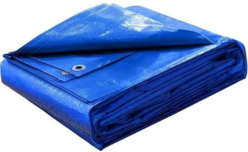 Lona Impermeable de Poliéster, Cubierta Resistente para Techos, Camping, Terrazas, Piscinas, Azul (2M×3M)