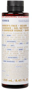 KORRES ATHENIAN GROOMING Reinigungsgel für Gesicht und Bart, vegan, 250ml | sanft tiefenreinigend, feuchtigkeitsspendend & beruhigend, für feine Poren & ein mattes Finish, silikon- & parabenfrei