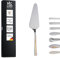 Gehring Solingen Pearl Pelle à tarte décorée dorée I Pelle à gâteau pour pizza et pâtisserie, lasagnes, quiche en acier inoxydable 18/10 I Passe au lave-vaisselle I Fabriqué en Allemagne