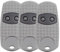 3 chiavi di controllo remoto per portiera del garage 433,92 MHz 2 boutons, telecomando universale compatibile con CAM parte superiore-432EE, parte superiore-432EV, TOP432-NA
