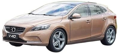 CYQOCD Mini Auto Spielzeug 1:18 Für Volvo V40 Reiseversion Druckgussautomodell Möbeldekorationskollektion Braun Wohnkultur
