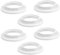 NUTTDOO Lampshade Reducer Ring,6 Pack E14 Plastic Screw Collar Ring 28MM,Lampshade Fittings E14 for Table Lamp,Ceiling Lights,Plastic Screw Bulbs Lamp Holder (E14-28MM)