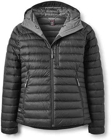 Rab Women's Microlight Alpine Down Jacket - Black (Graphene) - M