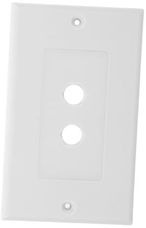 DIYEAH Plaque Murale Encastrée avec Borne Banane Prise Murale pour Câbles Enceintes pour Home Cinéma