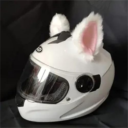YKAFADE Motorrad Helm-Ohren 2 Stück, Helm Ohren Motorradhelm Skihelm Plüsch Katzenohren Nettes Helmzubehör Deko Katzenohrform Dekoration Aufkleber für Motorradhelm Skihelm Fahrradhelm