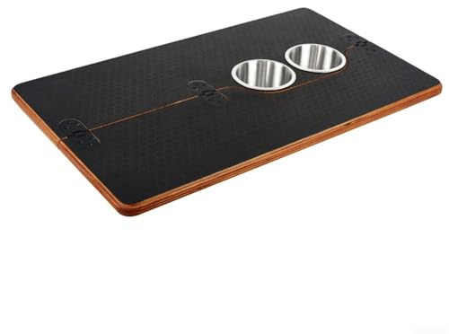 560x300mm Laminate Folding Tabletop with Cup Holders for Sprinter for Promaster Vans - RV Camper Interior Accessory for Travel Camping Use