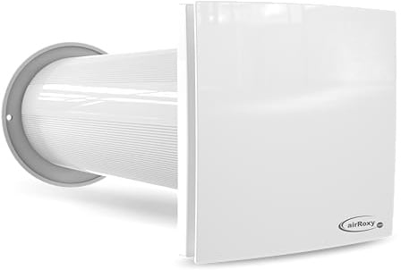 Airroxy aRheat Wärmerückgewinnung Wand‑Rekuperator weiß Ø100