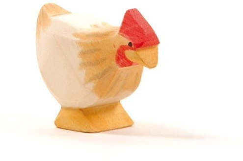 Ostheimer 13132 Huhn ocker stehend aus Holz Höhe 4cm