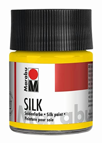 Marabu Silk Paint 50ml - 021 Medium Yellow