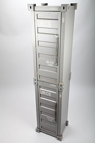 point home Design-Schrank Container, Retro, grau, 170cm